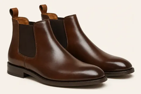 Brown Chelsea boots