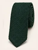 Forest green knit tie