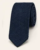 Navy knit tie