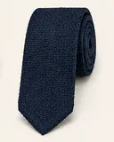 Navy knit tie