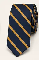 Navy and gold repp stripe tie