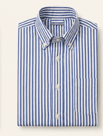 Blue and white stripe shirt