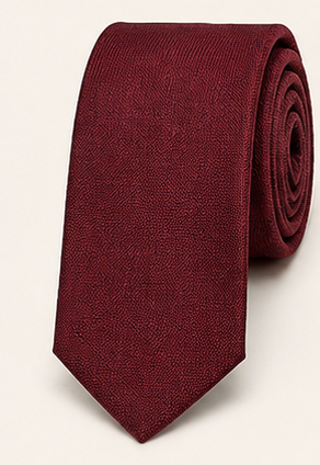 Burgundy tie